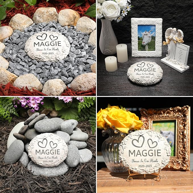 Personalized Goat Memorial Stone, Pet Grave Marker Goat, Goat Headstone, Goat Tombstone, Goat Gravestone, Goat Memorial Gifts