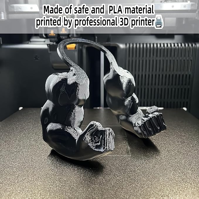 Creative Cat Muscle Arms, 3D Printed Cat Muscle Arm, Halloween Costume Accessory,Funny Muscle Arms for Cats,Cats with Muscular Arms for Kitten Birthday Party Supplies (Black)