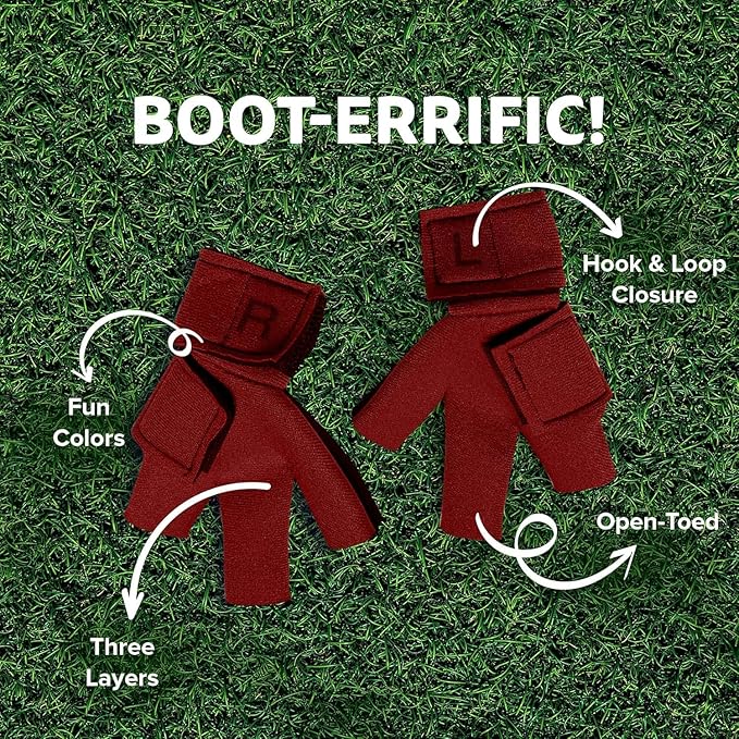 Chicken Shoes for Injured Feet – Protective Neoprene Footwear for Chicken, Open-Toe Design for Bumblefoot Relief, Made in USA (Chicken Shoes, Red, Medium Chickens)