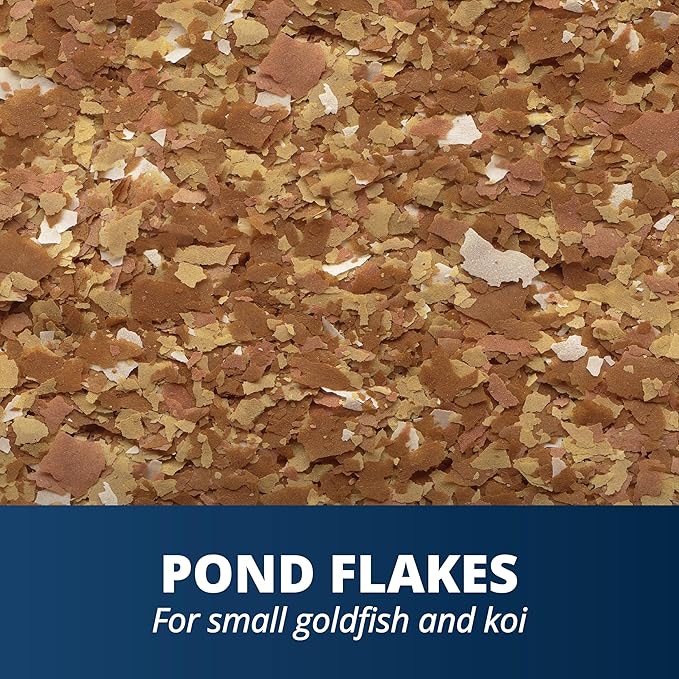Tetra Pond Flakes Complete Nutrition for Smaller Pond Fish, Goldfish and Koi Fish, 2.2 Pounds