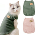 Waffle Knit Cat & Dog T Shirt for Small Dogs, Stretchable Puppy Shirt for Sphynx Cats & Small Breeds, Pet Clothes | Breathable Summer/Winter Apparel for Newborn(2PCS X-Large)