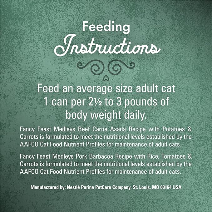 Purina Fancy Feast Medleys Latin America Wet Cat Food Variety Pack - (Pack of 2) 12 ct. Cans