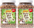 Friskies Purina Made in USA Facilities,Natural Cat Treats,Party Mix Natural YUMS Catnip Flavor - 20 Ounce,(Pack of 2)