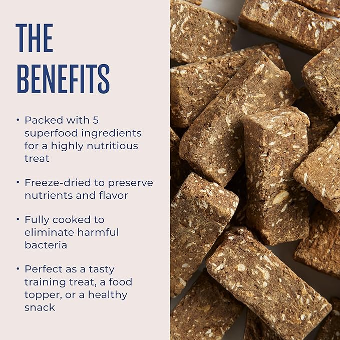 WagWell Freeze-Dried Treats - Beef, Sweet Potato, + Yogurt Recipe - Fully Cooked, High Protein Made in The USA - Minimally Processed & Vet Approved - Pack of 2