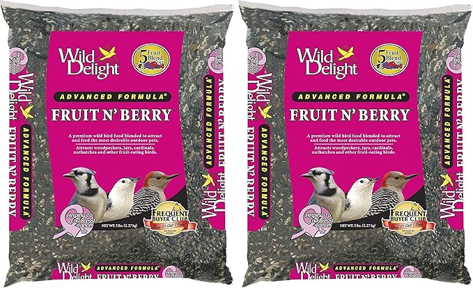 Wild Delight Fruit N' Berry Bird Food, 5 lb (Pack of 2)