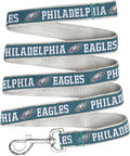 Pets First NFL Licensed Philadelphia Eagles Pet Leash, Size Medium – Durable Satin Dog & Cat Walking Strap and Pet Tether with Embroidered Team Name & Logo