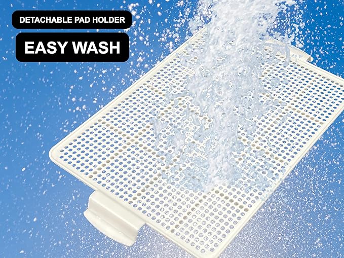 Dog Pee Pad Holder, Puppy Potty Training Tray 22.5”X16.5” for Small Dogs (Gray)