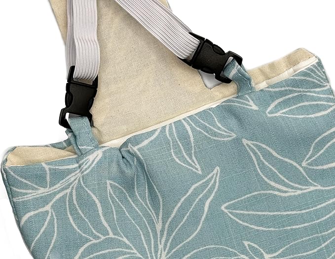 Chicken Diapers Duck Diaper Diaperalls for Hens, Roosters, Ducks, Ducklings - Reusable, Adjustable by Uni Infinity (Mint Floral, Chicken Large, 1, Count)
