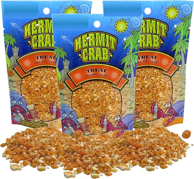 Needzo Hermit Crab Supplies Bulk All Natural Treats, Habitat Necessities for Pet Crabs, Keep Your Pets Healthy, 0.75 Ounces, Pack of 3