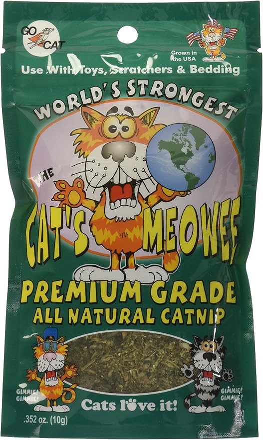 .352 Ounce The Cat's Meowee All Natural Premium Grade Cat Nip (Pack of 2)