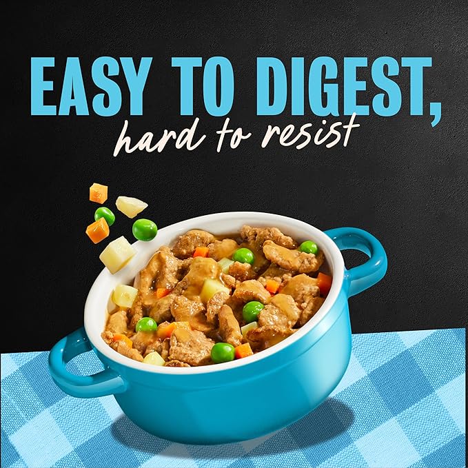 Cesar Home Delights Adult Wet Dog Food, Slow Cooked Chicken & Vegetables Dinner in Sauce and Beef Stew Variety Pack, 3.5 oz. Easy Peel Dog Food Tray, 12 Count (Pack of 2)