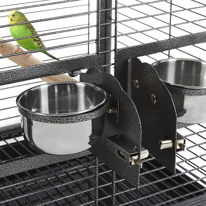 Yaheetech 25.5 inch Metal Bird Carrier Parakeet Travel Carrier w/Portable Handle and Seed Guard for Cockatiels Budgies Parrotlets Lovebirds