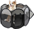 LAFYETTE - USA Based, Dog Cat Playpen, Puppy Kitten Pet Playpen Indoor Outdoor, Portable Pop Up Dog Kennel Tent Crate Cage for Dog Cat Rabbits, Foldable Pet Enclosure, Removable Top Cover, 36" x 16"