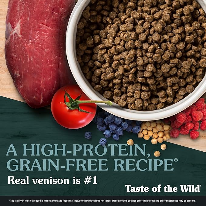 Taste of the Wild Appalachian Valley Small Breed Grain-Free Recipe with Roasted Venison Dry Adult Dog Food, Made with High Protein from Real Venison 14lb