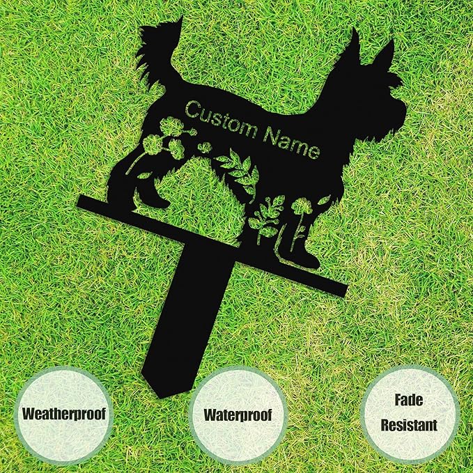 Personalized Dog Memorial Stake, Dog Grave Marker, in Memorial of Dog, Dog Loss Gift, Dog Name Sign Pet Sympathy Gift
