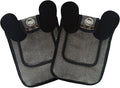 DOWN UNDER OUTDOORS 2 Pack Small Chicken Saddles for Bantams and Young Birds, Includes Shoulder Covers (Extra Long Small Grey Mesh)