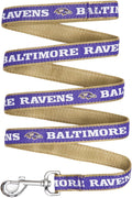 Pets First NFL Licensed Baltimore Ravens Pet Leash, Size Medium – Durable Satin Dog & Cat Walking Strap and Pet Tether with Embroidered Team Name & Logo