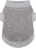 Cozy and Functional Dog Shirts for Small Puppies: Stretchable Gray Attire with Easy-On Design, Ideal for Chihuahuas and Yorkies - Enhance Comfort and Playfulness on Chill Days Small