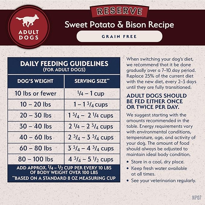 Natural Balance Limited Ingredient Adult Grain-Free Dry Dog Food, Reserve Sweet Potato & Bison Recipe, 22 Pound (Pack of 1)