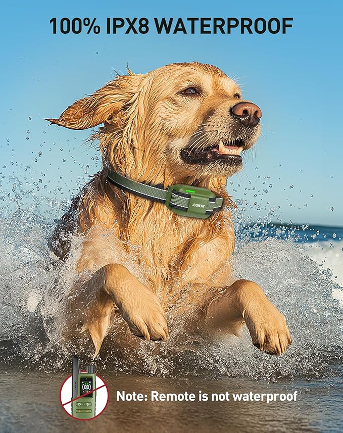 Jugbow Dog Shock Collar - 4200FT Dog Training Collar with Remote for 10-120lbs Small Medium Large Dogs, IPX8 Waterproof E Collar with 4 Training Modes, Security Lock, Rechargeable Shock Collar(61CGN)