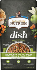 Nutrish Dish Premium Natural Dry Dog Food, Chicken & Brown Rice Recipe with Veggies & Fruit (Rachael Ray), 3.75 Pound Bag