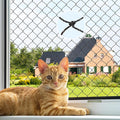 Cat Netting, Balcony Netting for Pets,Steel Wire Reinforced Balcony Screen for Pets, Anti-Fall Cat Net for Balcony and Windows,Stair, Patio（Black,10 * 26ft）