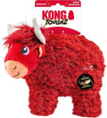 KONG Toughz Durable Plush Dog Toy - Long-Lasting Soft Chew Toy for Aggressive Chewers, Safe & Interactive for Dogs (Highland Cow)