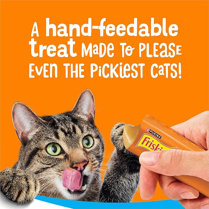 Purina Friskies Lil’ Lickables with Chicken Lickable Cat Treats - 16 oz (Pack of 32)
