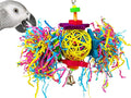 Bonka Bird Toys 1839 Foraging Star 7" High by 8" Wide, Medium Parrot Chew Shred Forage Cage Toy, Conure, Pionus, Quaker, and Similar Birds