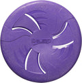 Indestructible Dog Flying Disc, Interactive Dog Flyer Toys, Soft Lightweight Catch and Fetch Toys for Medium Large Dogs, Floats in Water & Safe on Teeth, 9 inch (Large, Purple)