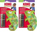 KONG Refillables Catnip Toys, Assorted 2-Pack – Plush Cat Toys with Refillable Catnip Pouch & Premium North American Catnip (Chameleon 2 Pack)