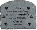 Let's Make Memories Personalized Pet Memorial Marker - Cat - Resin Sympathy Garden Stone