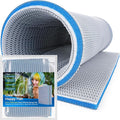 Borlech 8-Layer Fast-Acting Aquarium Filter Pad - Cut-to-Size Aquarium Floss Media for Fish Tank, Pond, Sump - Fast Water Polishing in Hours (19.7"x15.75"x0.6")
