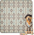 FXW Washable Pee Pads for Dogs, Puppy Pads with Super Absorbent, Specifically Designed for Rollick/Homeplus 24inch 8 Panels Dog Playpen, 63" Square, Tribal Beige, 1 Pack