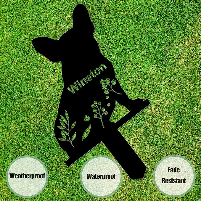 Personalized Dog Memorial Stake, Dog Grave Marker, in Memorial of Dog, Dog Loss Gift, Dog Name Sign Pet Sympathy Gift