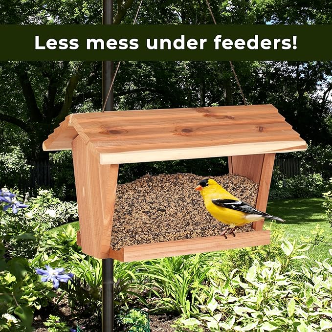 Kaytee No Mess Finch Seed and Nyjer Blend, Attracts Goldfinches, Chickadees, Junos, Finches and Other Wild Birds, 8 Pounds