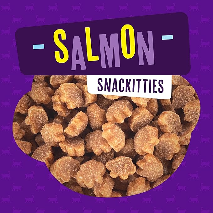 Fromm PurrSnackitty Salmon Flavor Snackitties Treats - Premium Soft & Savory Cat Treats - Pack of (3) 3 oz Bags