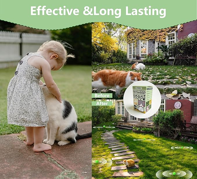 Outdoor Animal Deterrent Balls 12-Pack + 6 Bags – Peppermint & Lemongrass Repellent for Rabbits, Rats, Squirrels, Stop Digging & Chewing in Garden, Yard, Plants