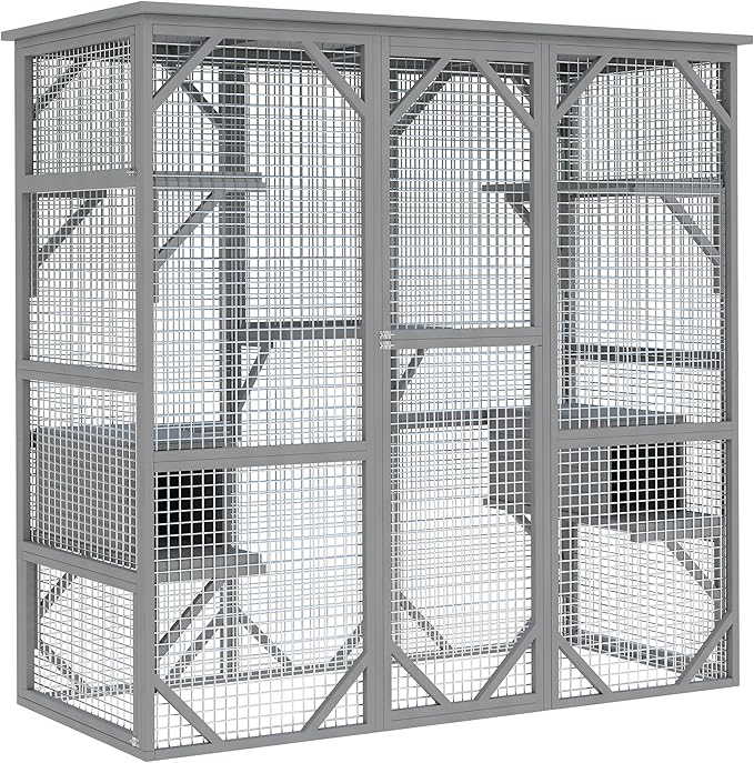 Catio Outdoor Window Cat Enclosure, Walk-in Cat Cage, Catio Outdoor Enclosure Extra Large