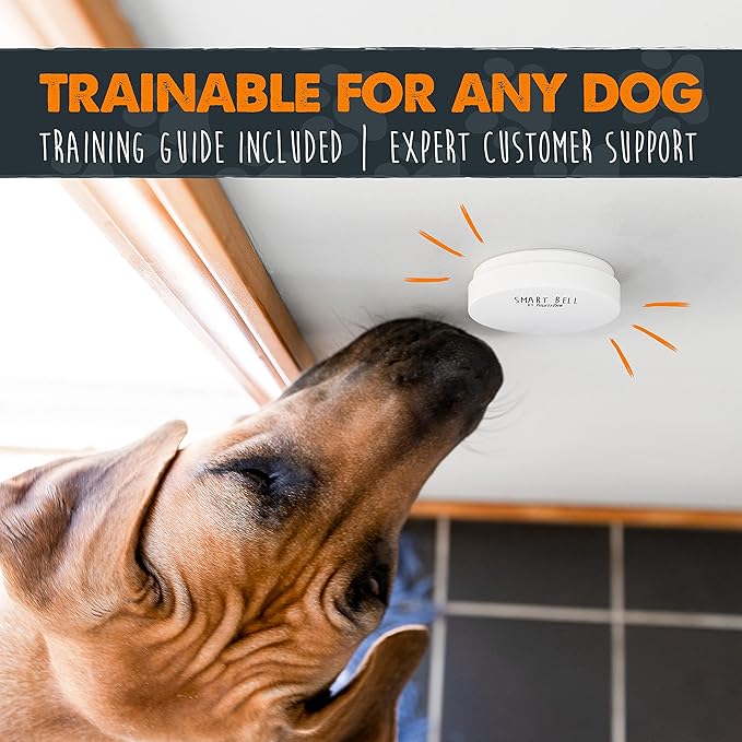 Mighty Paw Smart Bell 2.0 – Potty Training Button for Dogs & Puppies – Train Your Dog to Ring The Bell – Wireless Pet Communication (2 Button Pack)