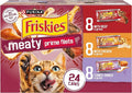 Purina Friskies Gravy Wet Cat Food Variety Pack, Prime Filets Meaty Favorites - (Pack of 24) 5.5 oz. Cans