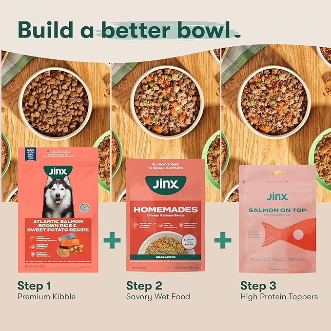 Jinx Premium Dry Dog Food, for All Lifestages - Real Chicken, Brown Rice & Sweet Potato Kibble with Superfoods for Immune Support & Probiotics for Digestive Support - No Fillers - 11.5lb