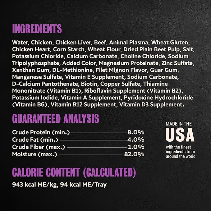 Cesar Filets in Gravy Adult Wet Dog Food Filet Mignon Flavor, 3.5 oz. Easy Peel Dog Food Tray, 24 Count (Pack of 1)