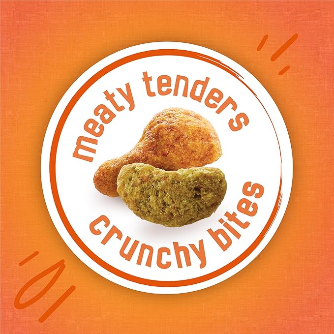 Purina Friskies Tender and Crunch'd With Flavors of Chicken, Beef, Carrots and Green Beans - (Pack of 4) 3.15 lb. Bags