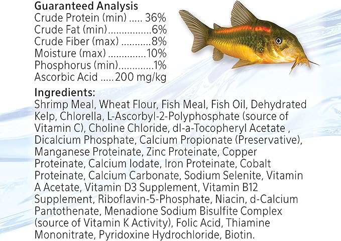Aqueon Shrimp Pellets Sinking Food for Tropical Fish, Goldfish, Loaches, Catfish and Other Bottom Feeding Fish, 6.5 Ounces (Pack of 2)
