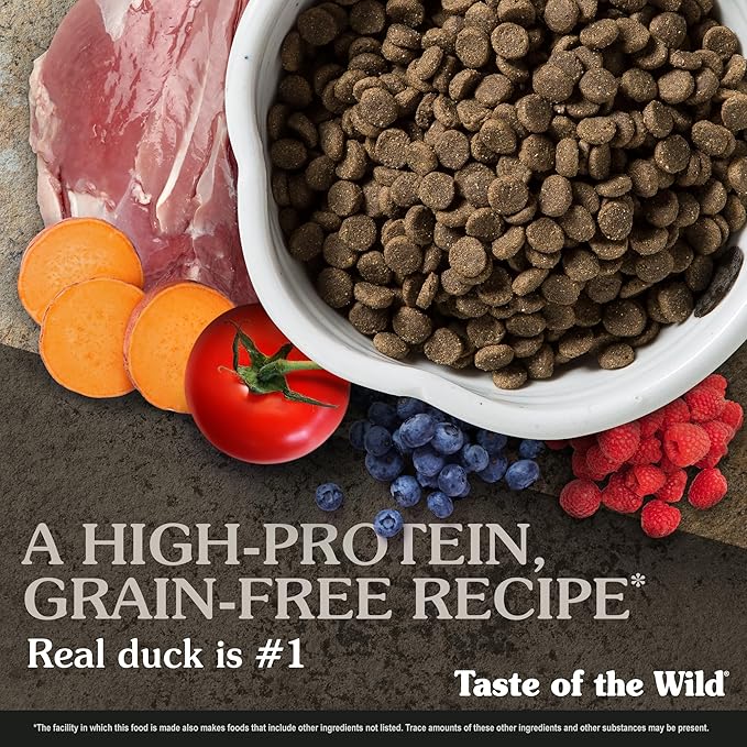 Taste of the Wild Wetlands Grain-Free Dry Dog Food with Roasted Fowl 28lb