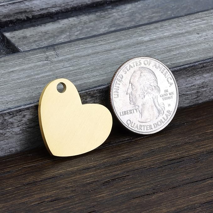 Ultra Joys Cat ID Tag Personalized Pet Tags, Durable Stainless Steel Small Pet Mini Dog Cat Tag Lightweight -Heart Tag in Silver
