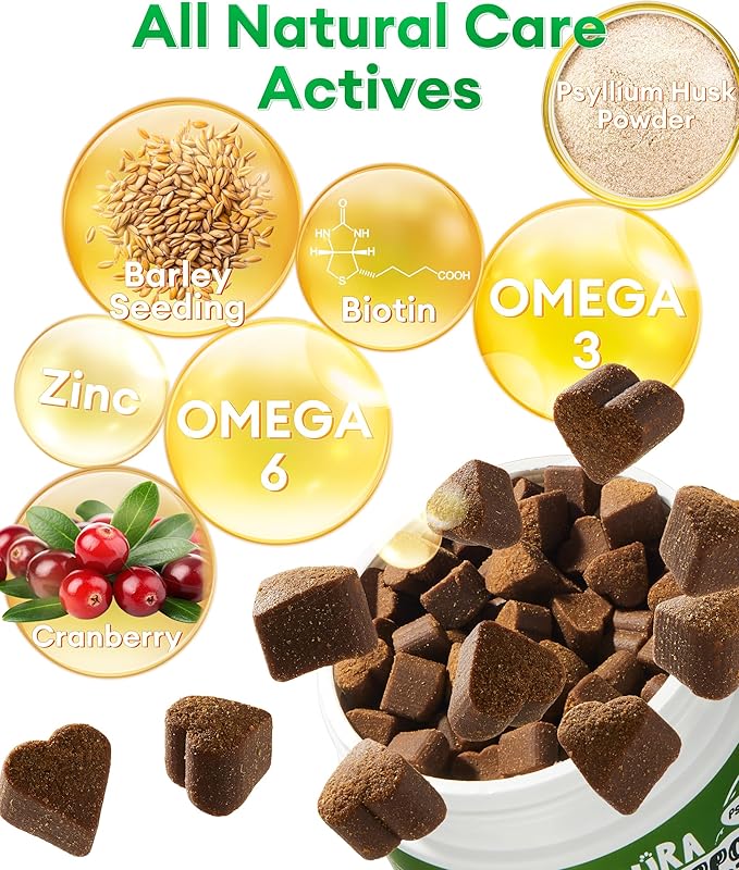Cat Hairball Remedy Chews,300 Chews,Natural Hairball Treatment for All Cats,Supports Skin,Coat,Digestive & Urinary Health,Chicken Flavor