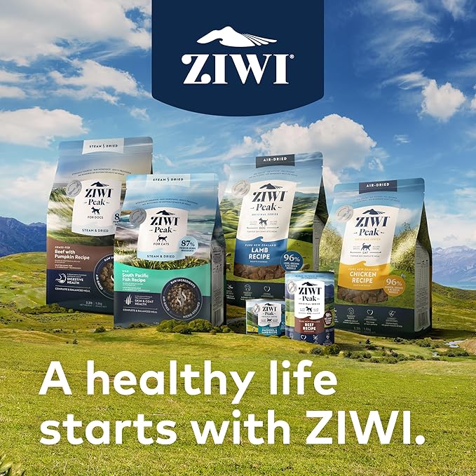 ZIWI Peak Medium Lamb Dry Dog Food Bundle - Air-Dried (35.2oz) + Steam & Dried (52.8oz) with Vegetables