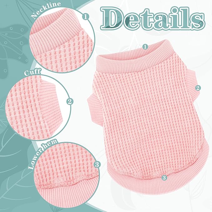 Cozy and Functional Dog Shirts for Small Puppies: Stretchable White Attire with Easy-On Design, Ideal for Chihuahuas and Yorkies - Enhance Comfort and Playfulness on Chill Days Small